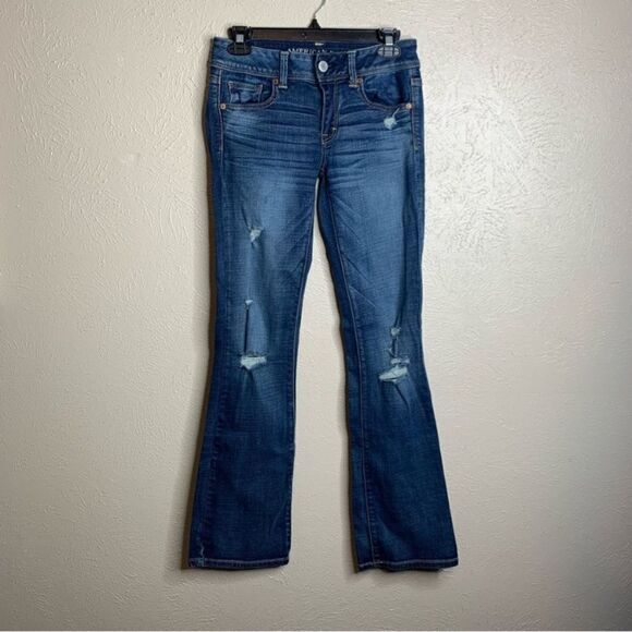 AE kickboot flap pocket sequin jeans boot cut - Picture 1 of 9
